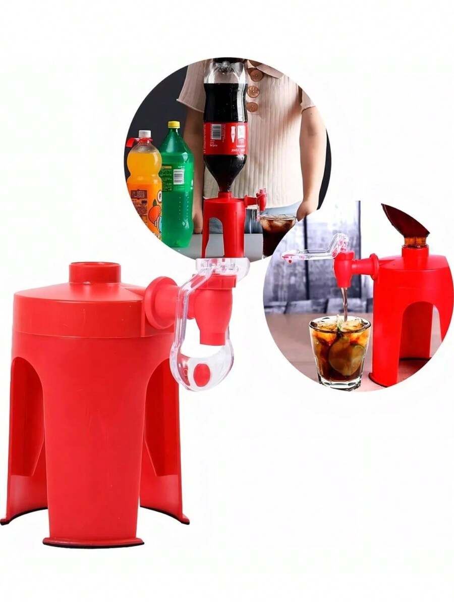Dispensador De Refresco, Despachador Refill De Bebidas Gaseosas - Rojo - Ver 1