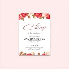 Etiquetas de vino impermeables personalizables: perfectas para bodas, aniversarios y ocasiones especiales. Etiqueta de vinilo personalizada para prosecco, champagne y bebidas espirituosas. De fácil aplicación y de alta calidad. - Multicolor - Ver 10