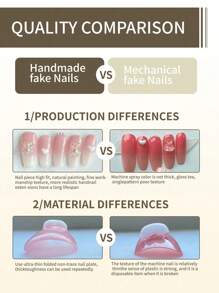 10pcs Press On Nails Long Nail French Coffee Color Bow Explosive Flash Diamond Heavy Industry Water Droplet Shape Pure Handmade Production Nails Long Nails Press On Nails Set Includes 1sheet Adhesive Tabs &1 Pc Mini File