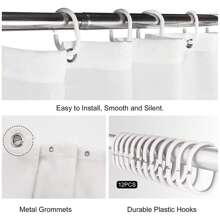 1 件绿色桉树浴帘，春季植物叶布浴帘，适用于乡村复古浴室装饰秋季装饰浴室配件返校