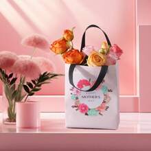 4/8pcs Mid-Size Mother's Day Gift Bags, Mother's Day Commemorative Shopping Bags For Mom, Flower Bags - A Great Gift, 4 Different Patterns, 7.8x10.2x4 Inches - Multicolor - View 8