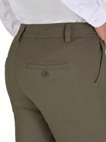 Men's Skinny Trousers Made Of Stretch Gabardine