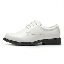 Boy's Classic Lace-Up Oxfords Shoes For Toddlers Little Kids  Youth And Adolescence - 懷特帕特 - 查看 7
