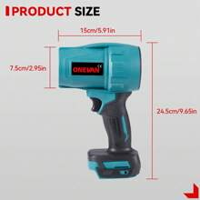 ONEVAN Souffleur Turbo électrique, ventilateur à Jet sans balais, ensemble d'outils de soufflage de poussière portatif pour sèche-voiture violent 200 M/S, 1500 W