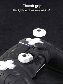 1 个黑色/紫色/粉色硅胶保护壳兼容 控制器，防滑、防汗、防尘、防刮，拇指握把盖兼容 控制器，游戏控制器配件，为玩家带来更好的游戏体验