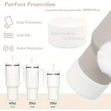 Cup Accessories Set Compatible With Stanley Cup 30 Oz 40 Oz Include 1 Pc Water Bottle Handle Strap 1 Pc Silicone Straw Cover 1 Pc Silicone Cup Boot 2 Pcs Charms Accessories