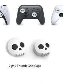 1 个黑色/紫色/粉色硅胶保护壳兼容 控制器，防滑、防汗、防尘、防刮，拇指握把盖兼容 控制器，游戏控制器配件，为玩家带来更好的游戏体验