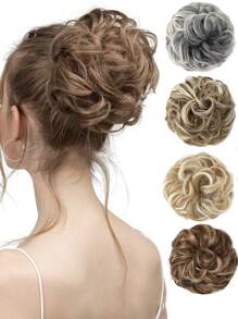 1 sztuka rozczochranych włosów, elastyczna gumka, syntetyczne przedłużki do włosów z falowanymi lokami na co dzień, na imprezę, do cosplayu, gumka do włosów w kształcie kucyka, kolor ombre, syntetyczne włókno, swobodna, imprezowa, pałacowa gumka do włosów, całoroczne gumki do włosów, gumki do włosów, gumki do włosów, gumki do włosów, gumki do włosów, gumki do włosów, gumki do włosów, gumki do włosów