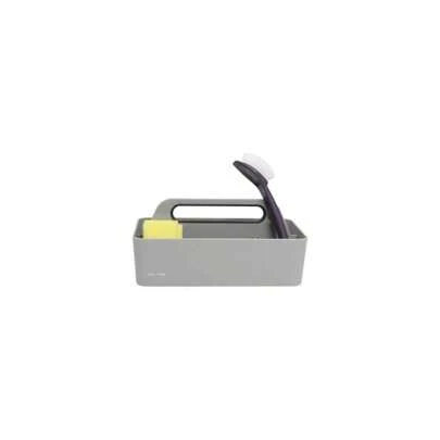 Calitek Cleaning Caddy With Gripped Handle For Organised Cleaning Products Grey