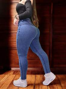 Azul Barrido oscuro sin bolsas