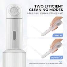 Bidê Portátil para Viagem - 2 Modos | Capacidade de 350 ml (12,3 oz) Garrafa Peri com 2 Modos de Pulverização, À Prova d'Água IPX7, Bidê Elétrico Recarregável de 400 mAh para Cuidados com Gestantes, Pós-Parto, Menstruação e Pós-Cirurgia, Higiene de Grávidas, Pós-Cirúrgica, Cuidados com Hemorroidas, Higiene Pré/Pós-Natal, Cuidados Maternos, Período Menstrual, Cuidados com Pacientes, Cuidados com Bebês, Idosos, Banheiro, Acampamento