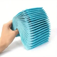 50 piezas de almohadillas desechables limpias, alfombra plegable impermeable para mesa de arte de uñas, cuidado de belleza, tatuaje, mantel de limpieza para manicura
