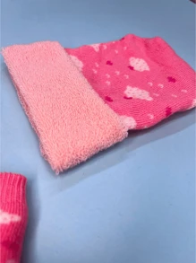 Winston Kit Meia Luva e Touca Bebê Recém Nascido Menina Menino Estampada Divertida Bichinho Infantil Presente Maternidade Enxoval
