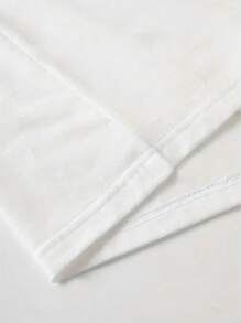 New Crop Top With Round Neck And Short Sleeves Dominican Republic Letter Print Women's Casual Simple Fitted Short Crop Top - trắng - Xem 5