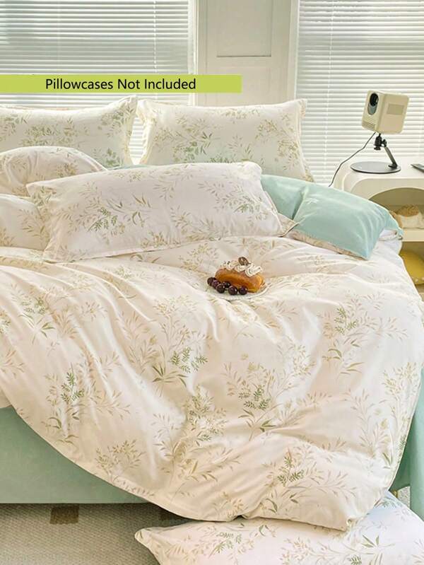 1pc Moisture-Wicking, Soft-Textured, Fade-Resistant, Antibacterial, Thick & Warm Duvet Cover/Comforter Cover, Suitable For Bedroom, Guest Room, Dorm, Children's Room, Suitable For All Family Members, All Seasons