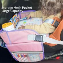 1pc Baby Portable Travel Car Drawing Board, Wipeable Kids' Drawing Board, Car Whiteboard Drawing Board Tray