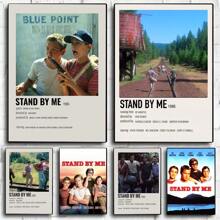 1 pieza Pintura de lienzo con póster de la película "Stand By Me", póster musical, pintura artística para pared, decoración para el hogar, pintura de pared para sala de estar, restaurante, cocina