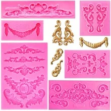 Embossed Lace Mold Fondant Silicone Mold Baroque Style Mold 3D Engraving Decoration Cup Cake Decoration Tools Resin Mold - Multicolor - View 12