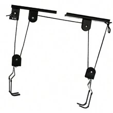 Bicycle Hoist Garage Storage Bike Lift Pulley System With 60kg Bearing Overhead Bike Rack Heavy Duty Ceiling Bicycle Hanger - Multicolor - View 5