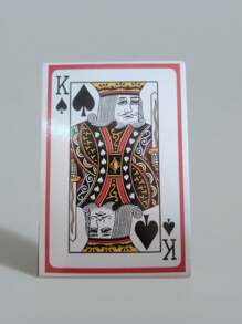 1 Set Large Print Playing Card Set - Easy To Read Big Size Poker Cards, Suitable For Parties And Weddings