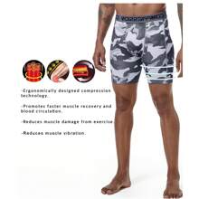 paquete de 5 pantalones cortos de compresión para hombre de secado rápido, estilo novio, shorts deportivos transpirables para entrenamiento y - Multicolor - Ver 2