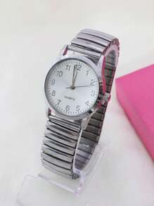 Women's Fashion Watch With Elastic Strap - Bạc - Xem 2