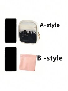 1pc Compact Cosmetic Bag, Makeup Bag For Travel, Household, School, Dorm, Travel Essentials, Large Capacity Makeup Bag For Women, Cosmetic Storage Bag, Travel Organizer, Toiletry Bag, Multi-Function Bag, Handheld Bag, Men's Toiletry Bag Summer Travel, Vacation Home Bathroom Decor Holiday Makeup Organizer Bathroom Accessories Back To School - Multicolor - View 6