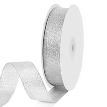 Metallic Glitter Ribbon For Gift Wrapping, Shiny Gold Glitter Ribbon,Shiny Silver Glitter Ribbon Ideal For Festival Decoration, Wedding, DIY Craft Projects - Multicolor - View 11