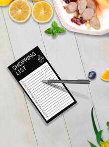 1 pièce Tableau mémo magnétique minimaliste, bloc-notes à déchirer créatif pour liste de courses, tableau magnétique de message de réfrigérateur avec dessins animés