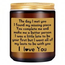 周年纪念、生日、圣诞节礼物，适合他、她、丈夫、男朋友、妻子、女朋友 - 男朋友丈夫礼物、妻子礼物、女朋友礼物 - 丈夫男朋友生日礼物 - 香薰蜡烛 - 彩色 - 查看 19