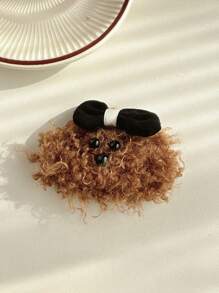 1 Piece Plush Teddy Dog Cute Bangs Hair Clip ,Hair Accessory, Claw Clips, Clips For Hair, Hair Slide, Hair Claws