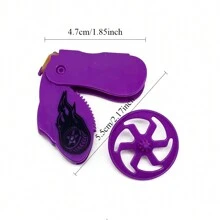 1 pieza Mini Trompo Giratorio Rotatorio Plástico Juguete de Lanzamiento y Pelea - Juguete Anti-estrés - Multicolor - Ver 2
