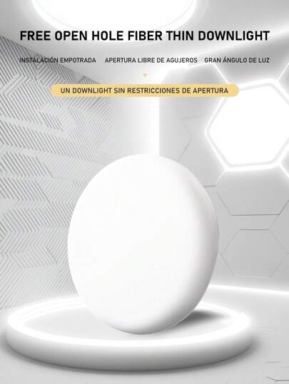 Luces Empotrables LED,Lampara de Techo Led, Ajustable Empotrar,luz blanca Lampara luz 90mm/120mm/173mm/225mm Diametro,Iluminación 10W/18W/24W/36W/6500K