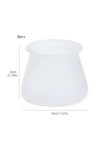 4入組矽膠防滑椅子腳套,簡約風矽膠家具墊適用於防止划痕和噪音