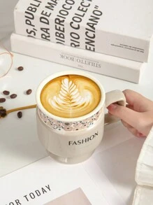 1 Stück einzigartiger Keramikbecher, geeignet für Büro, Zuhause, Restaurant, Kaffeetasse, Teetasse
