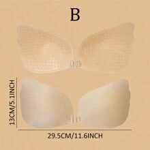 Sujetador autoadhesivo sin espalda para mujer, push-up, invisible, sin tirantes, transpirable y anti-caída, adecuado para vestidos de novia