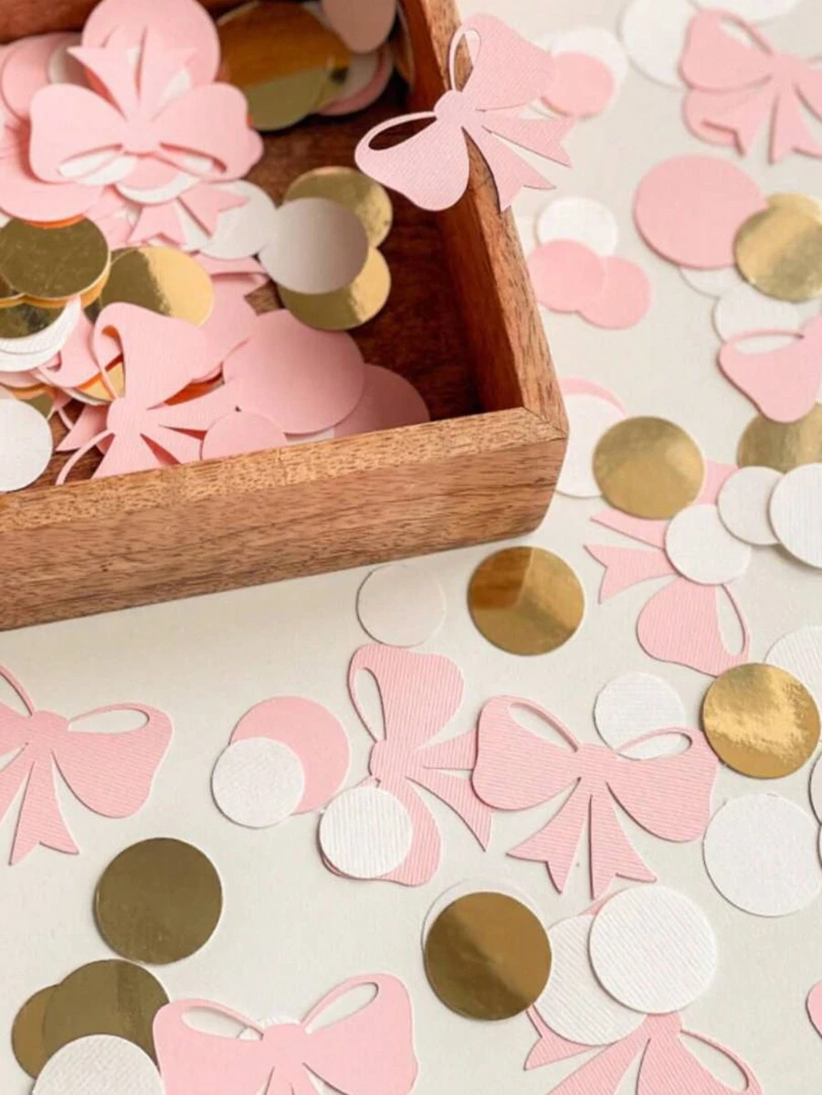 1 Pack Pink Butterfly Themed Party Confetti, Random Sprinkle Decorations For Girls Birthday Party Table - Multicolor - View 1