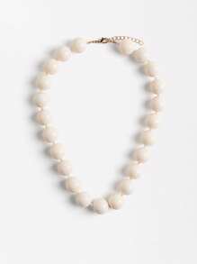 1pc Bohemian Style Multi-Layer Plastic Acrylic Beaded Necklace, Geometric Circle Pattern, Handmade, Suitable For Festival And Daily Wear - Bead Necklace - View 19