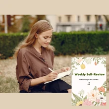 Weekly Reflection Journal - Personal Organizer For Work Progress, Gratitude, And Self-Improvement Tracking - Cultivate Positive Mindset And Achieve Goals - A5 - View 9