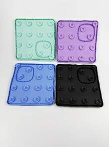 New Pet Square Feeding Mat, Silicone Non-Slip Slow Feeder Bowl, Material For Cats & Dogs - View 8