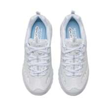 Skechers D'LITES系列系带运动鞋，女士休闲通勤鞋，跑步鞋 896180-WHT - 白色 - 查看 4