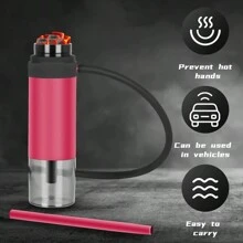 Portable Hookah Set, Single Hose Water Pipe, Multi-Purpose Hookah Bowls, Smoking Accessories, Wind Cover.Mini Hookah Shisha, Car Hookah, To Go Hookah Cup. Travel Hookah.Shisha Hookah.Hooka (Black) Boy Valentine Heart Women's Valentine - Black - View 5