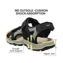 CAMEL CROWN Comfortable Hiking Sandals For Women Waterproof Sport Sandals For Walking Beach Water With Arch Support