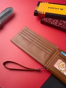 多功能时尚商务手拿包，轻便多卡槽大容量拉链年轻人钱包情人节礼物情人节男士礼物情人节假期学校运动生活男士钱包夏季夏包春假包礼品包包手提包