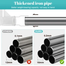 67 英寸衣物收纳衣柜整理架衣橱架子防尘家用便携式春季简约夏季上衣晾衣架返校旅行必需品房间装饰家居装饰卧室装饰收纳整理和收纳