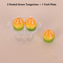 1 套逼真树脂微型橙树水果展示模型配件 - 彩色 - 查看 6