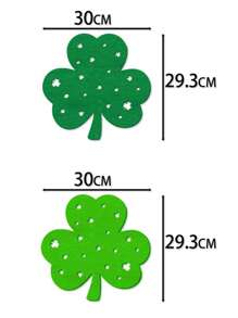 1pc/4pcs St. Patrick's Day Party Decoration Placemats, Green Clover Tabletop Decor, Irish Festival Supplies