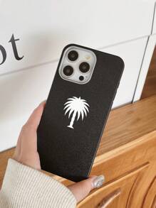 沙特阿拉伯国家象征枣椰树图案手机壳，奢华黑色新款手机壳，兼容 手机壳和 Galaxy 手机壳，手机壳兼容 13 手机壳、 15 手机壳、 16 ProMax 手机壳、 16 手机壳、 14 手机壳、 15 手机壳、 16 Plus 手机壳、手机壳、Galaxy 手机壳，可自己使用或作为礼物 - 彩色 - 查看 4