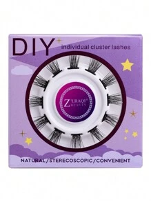 12pcs/Set C-Curl Lengthening Segmented False Eyelashes, Natural & Fluffy, Cartoon Lash Clusters, Fox Eye Lash Extension Tool, Portable Makeup Accessory, Women Cosmetic Product, Item - C - View 9