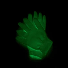 1 Bộ Găng tay phát sáng trong bóng tối, Đạo cụ biểu diễn múa bóng tay - trắng - Xem 3